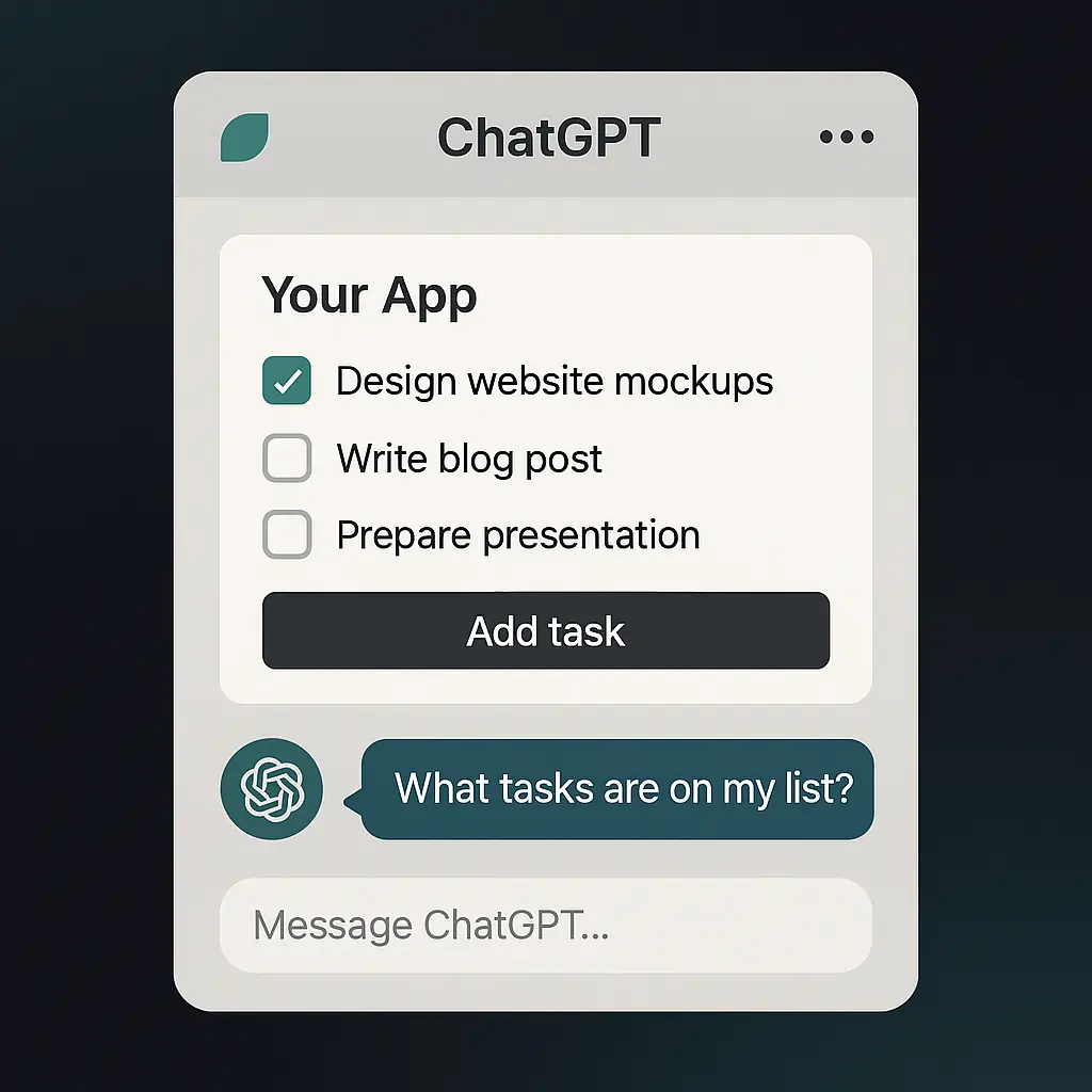 ChatGPT App Interface Example